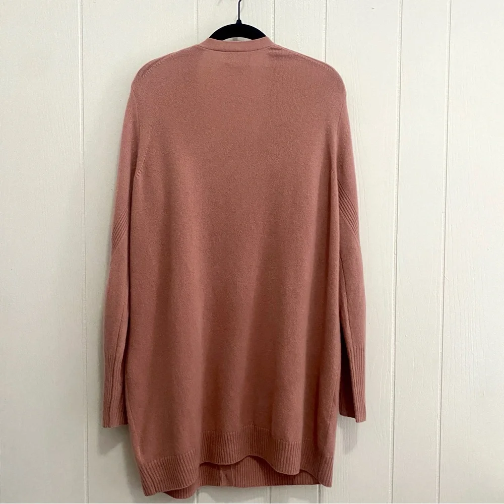 NWT Pure Collection 100% Cashmere Dusty Rose Cardigan Sweater Size 14-16 - Picture 6 of 10